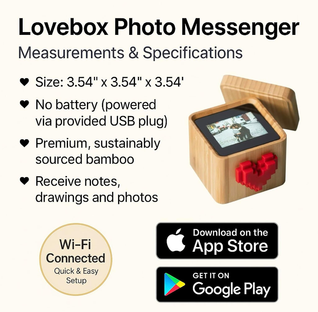 Lovebox Spinning Heart Messenger – Send Love Across the Miles