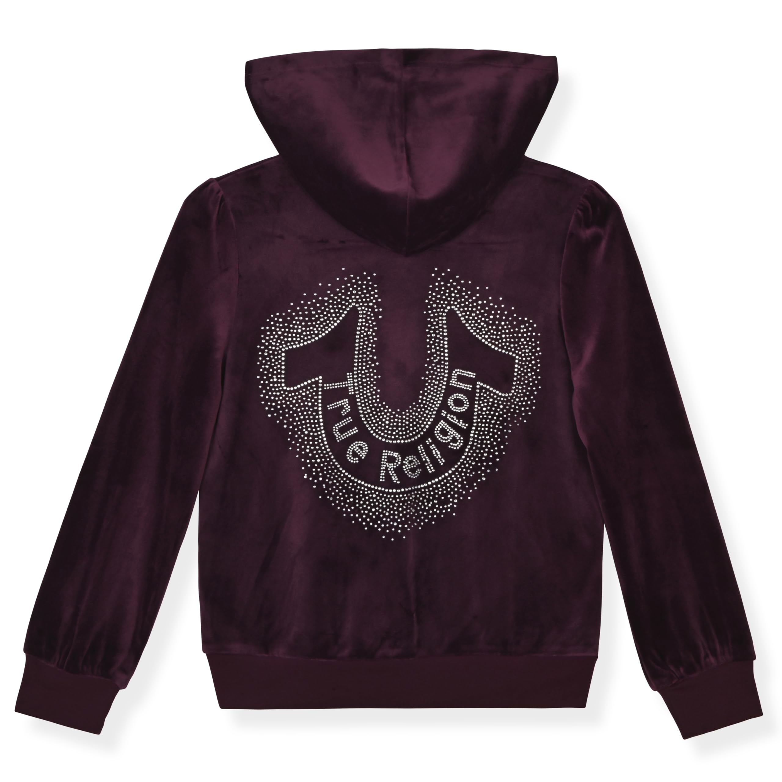 True Religion Girls Hoodie and Sweatpant Set Velour Jogger Sets for Girl Fashion Clothing