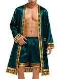 The King’s Satin Silky Kimono Bathrobe Set