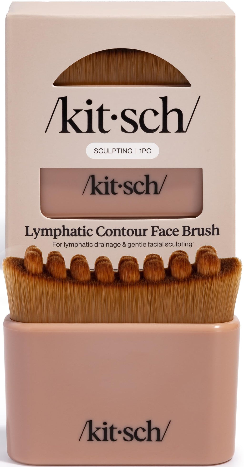 Kitsch Cepillo Facial Contorno Linfático - Cepillos Masajeadores Faciales - Terracota