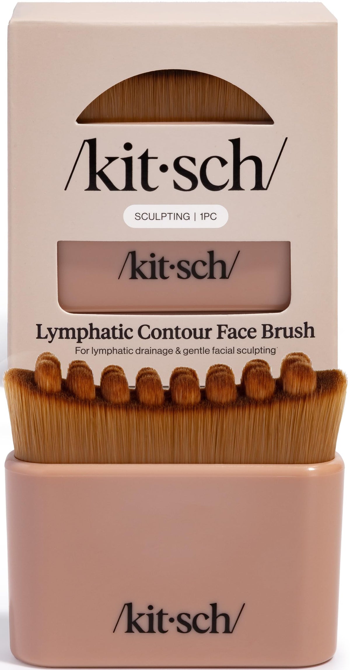 Kitsch Cepillo Facial Contorno Linfático - Cepillos Masajeadores Faciales - Terracota