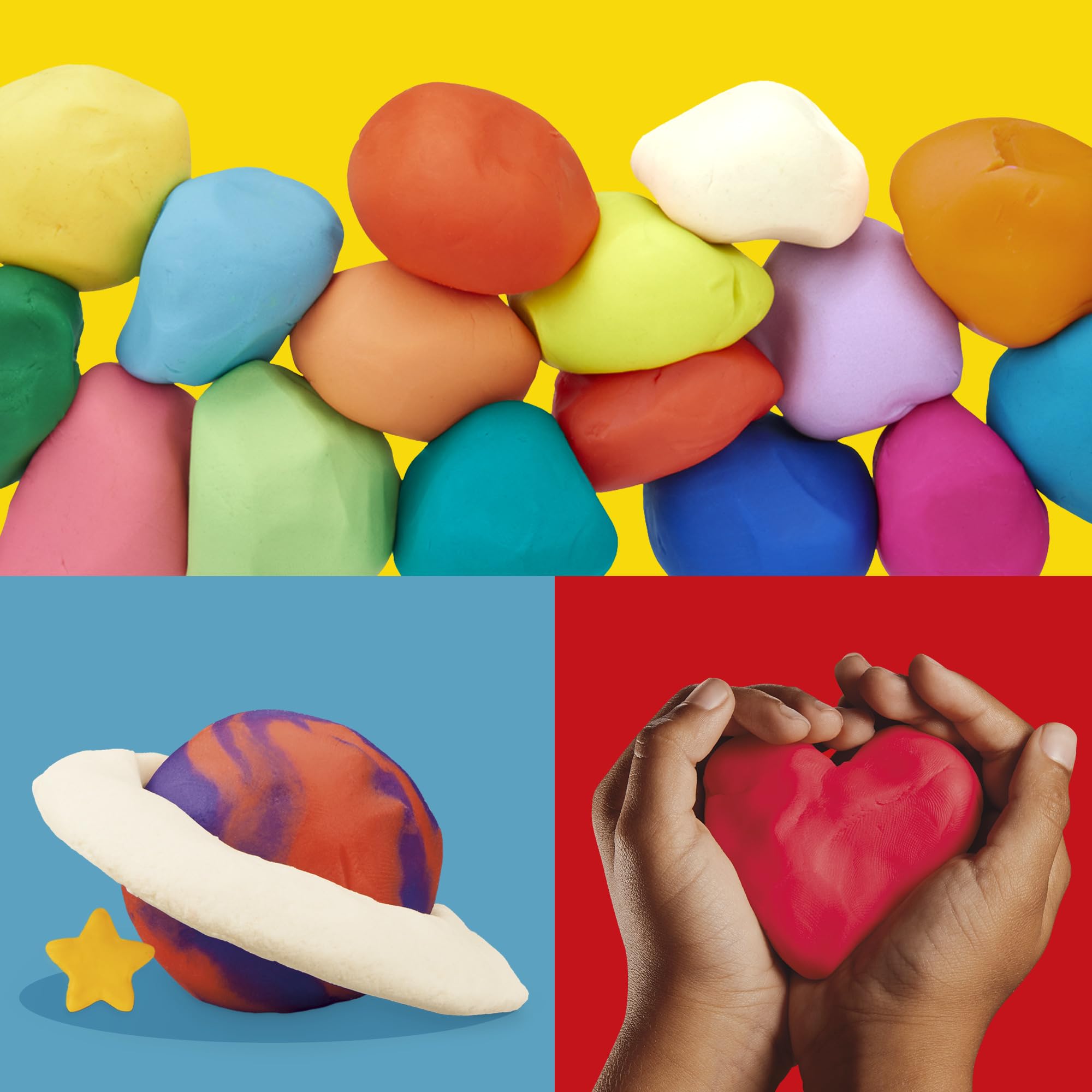 Play-Doh Jewel Colors Bulk 12-Pack of 4-Ounce Cans