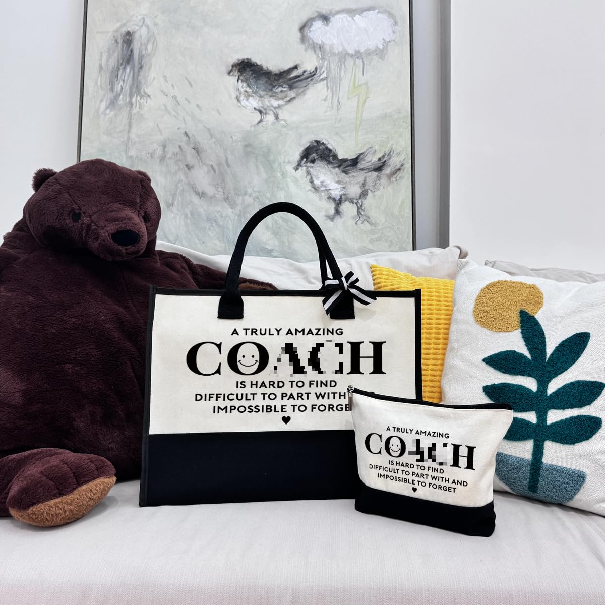 Haul It All Roomy Canvas Tote Coach Bag