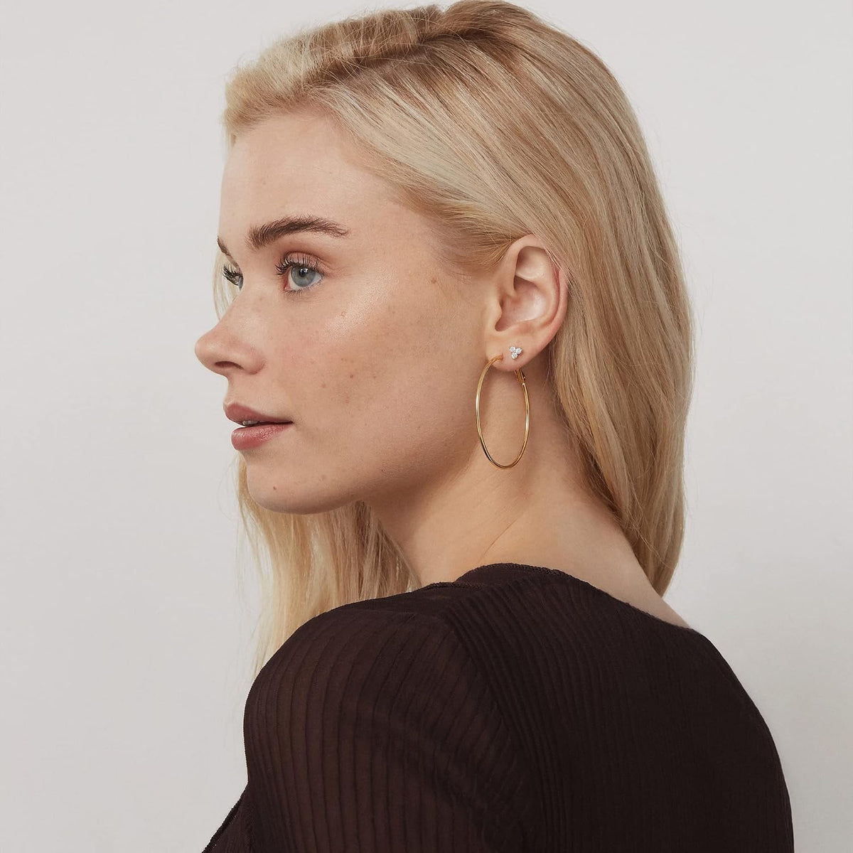 Paddle-Back Perfect – Gold Hoop Earrings