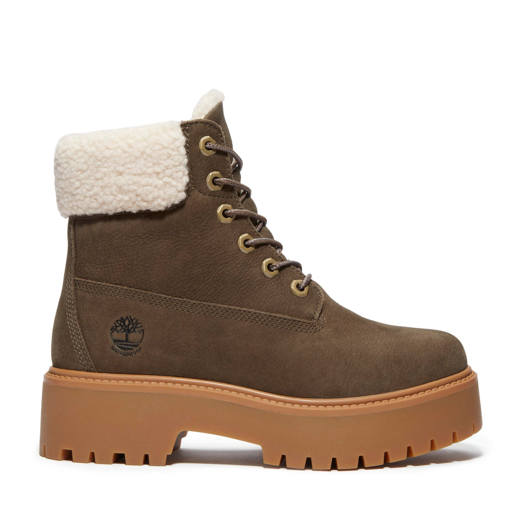 Midnight Warmth - Timberland Stone Street Mid Warm-Lined Waterproof Boot, Black