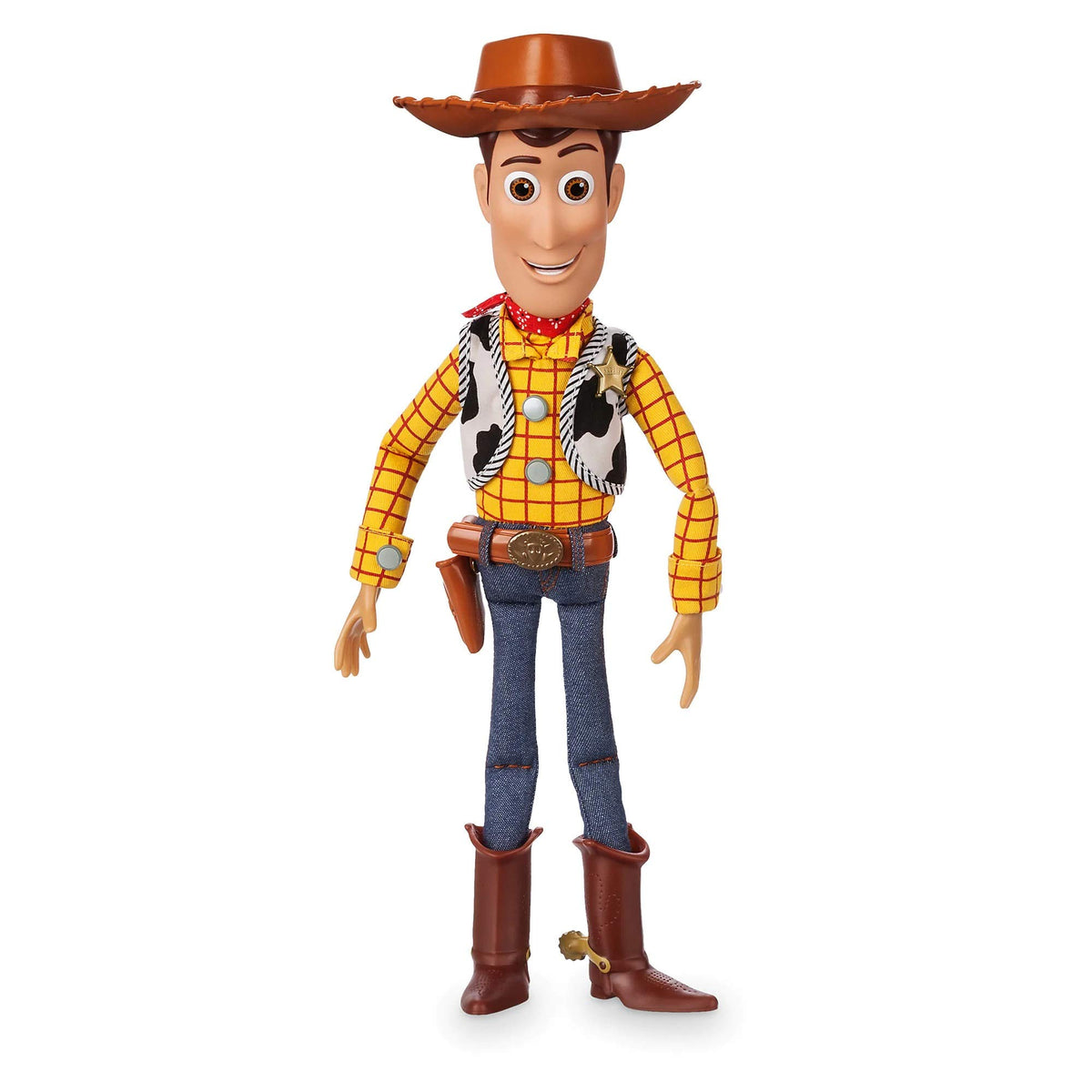 Disney Store Official Sheriff Woody Talking Action Figure from Toy Story, Features Sounds and Phrases from the Movies, Interacts with Other Figures and Toys