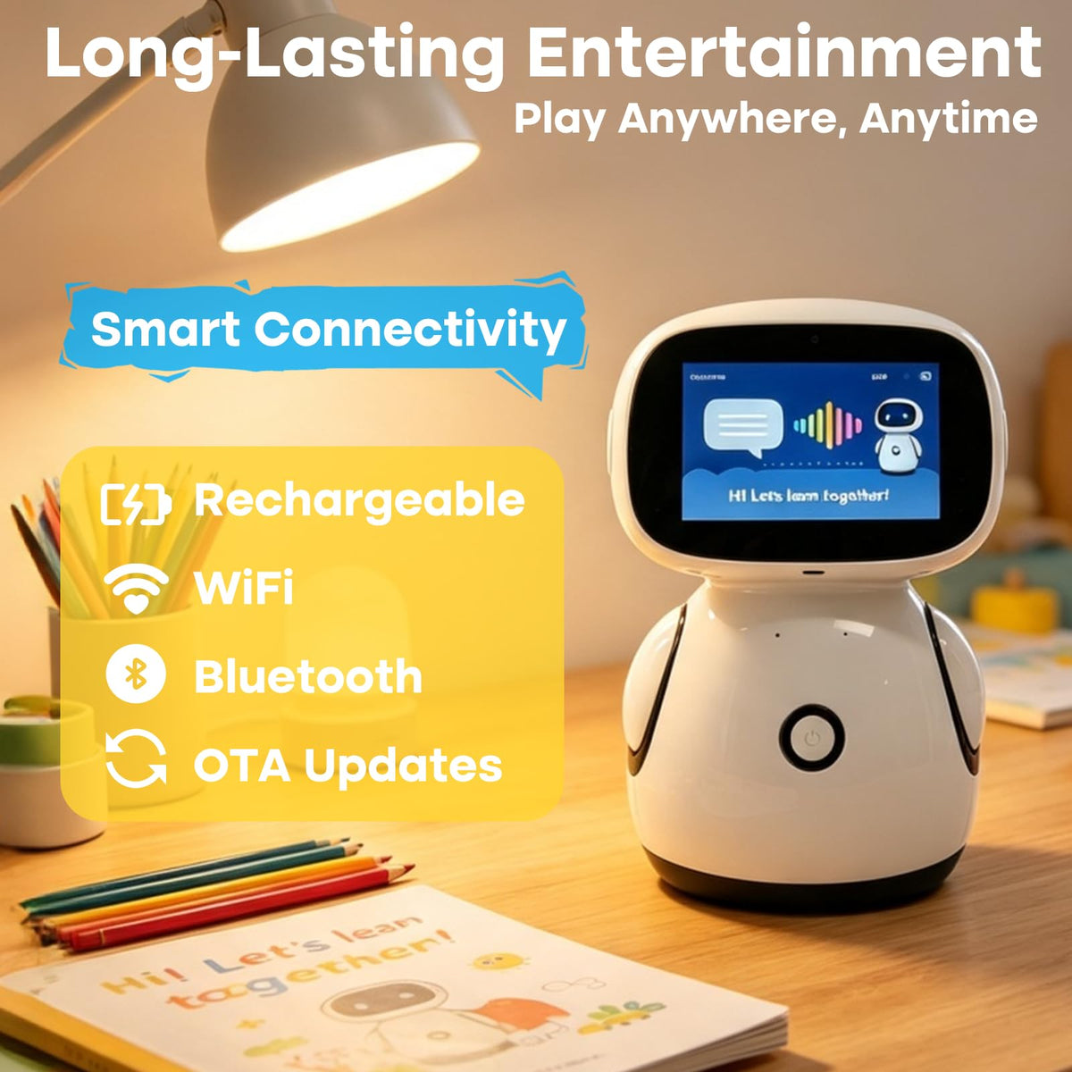 Interactive 7" Touch Screen AI Voice Robot