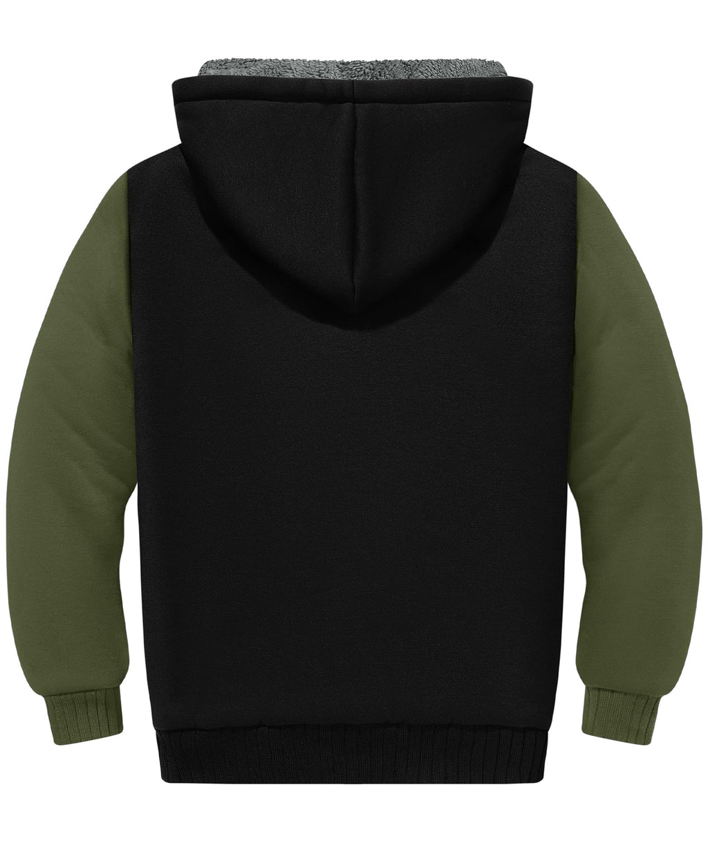 Zip Up Fleece Jacket Hoodie