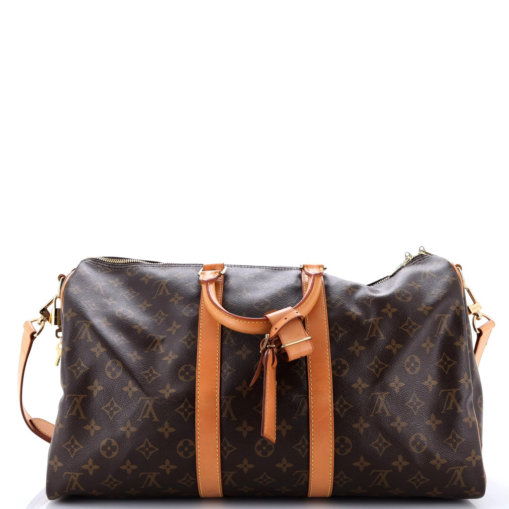 Louis Vuitton, Pre-Loved Keepall Bandouliere Bag 45, Brown