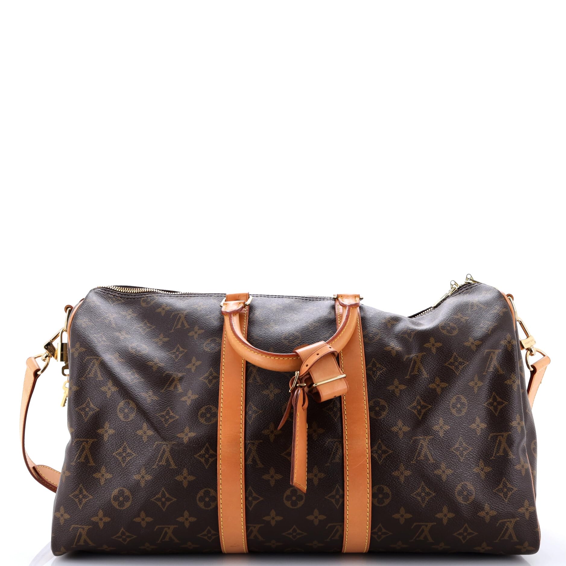 Louis Vuitton, Pre-Loved Keepall Bandouliere Bag 45, Brown