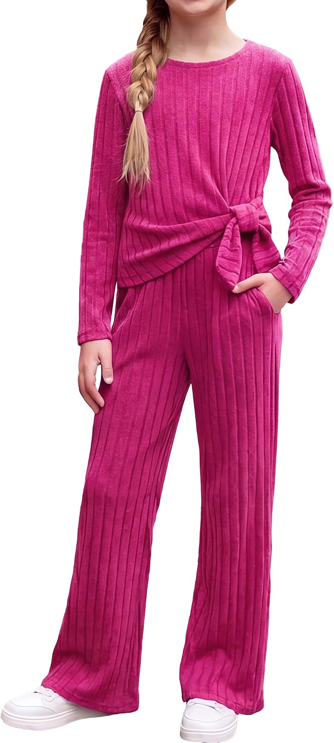 Ribbed & Ready – Teen Girls' Knit Lounge Set