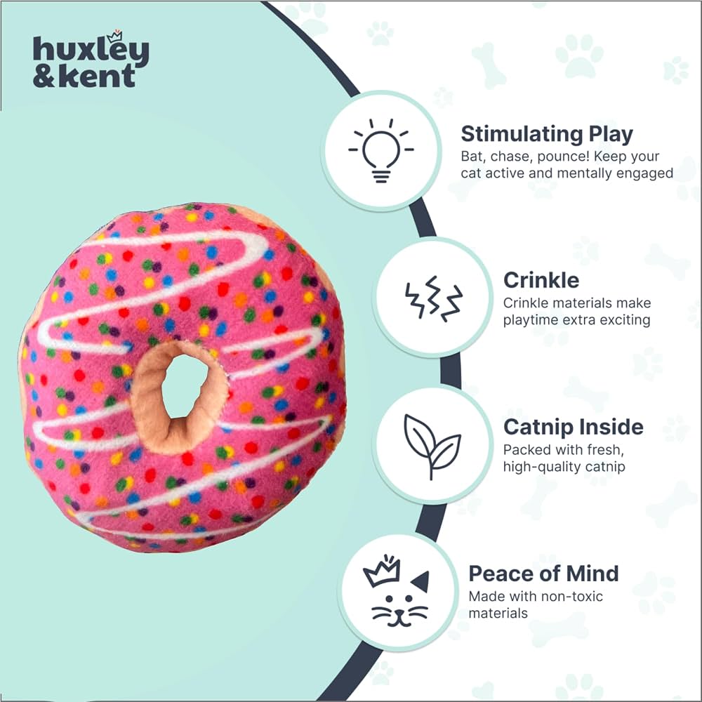 Strawberry Crinkle – Plush Catnip Cat Toy