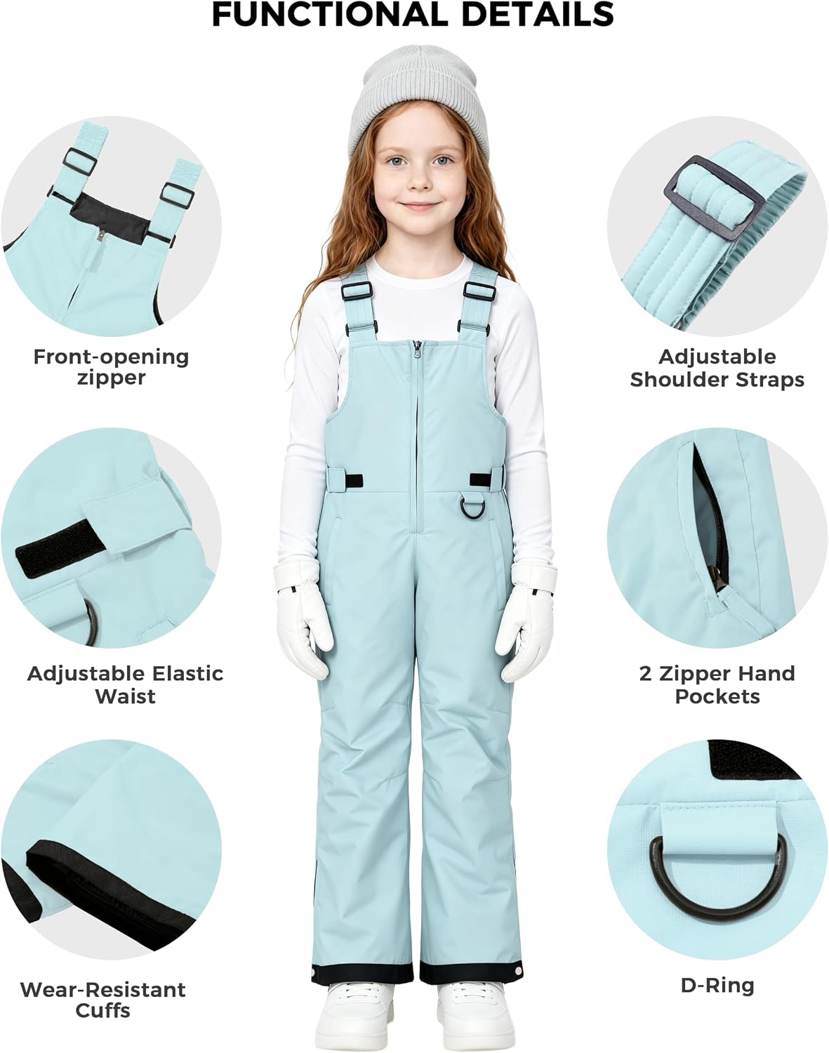 Powder Day Bibs – Boys' Waterproof Ski Pants