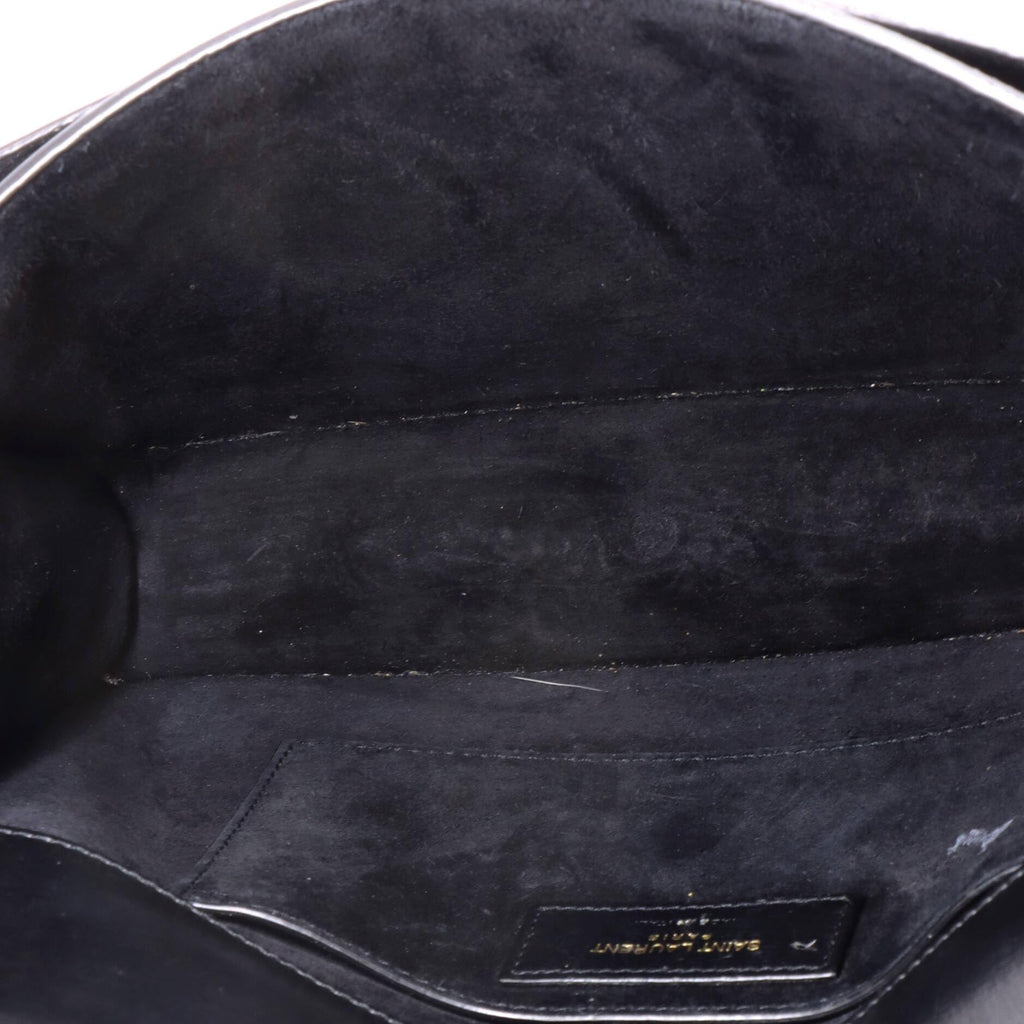 Saint Laurent, Pre-Loved Sunset Top Handle Shoulder Bag Medium, Black