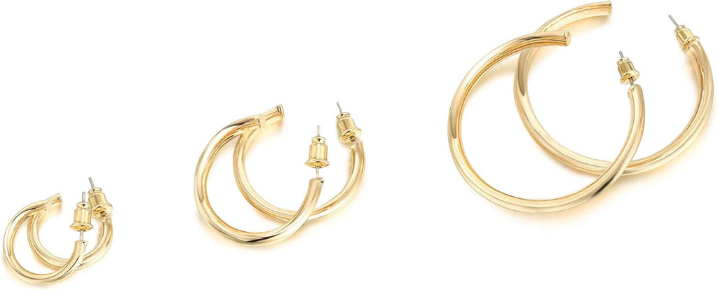 Infinity Edge Hoops – 2mm Gold Hoop Earrings