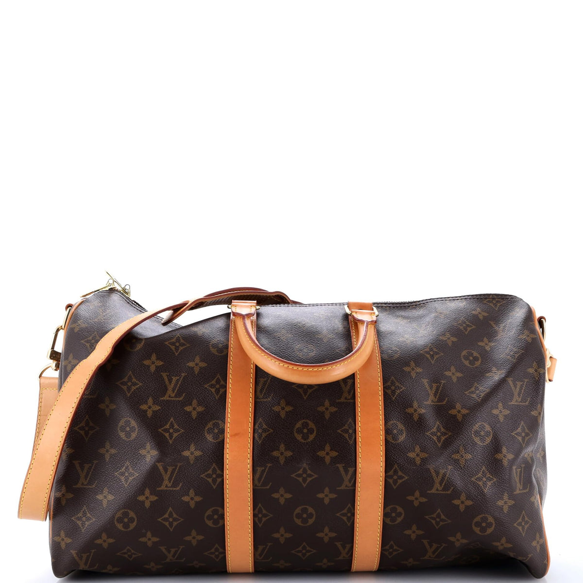 Louis Vuitton, Pre-Loved Keepall Bandouliere Bag 45, Brown