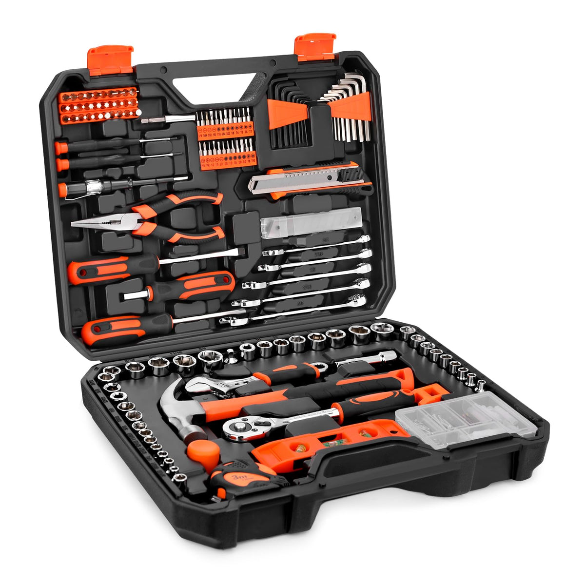 248-Piece Home Repair Hand Tool Set with Storage Case