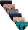 Demifill Bragas menstruales para adolescentes, ropa interior de inicio para la primera menstruación de niñas, calzoncillos suaves de 12 a 14 años