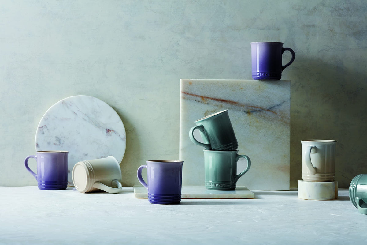 Cozy Café Set – Le Creuset Vancouver Mugs Set of 4, 14 oz