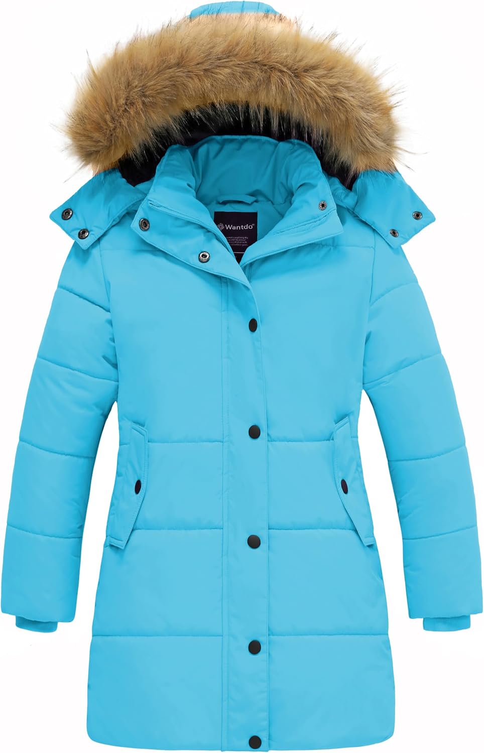 Faux Fur Queen – Girls' Puffer Coat