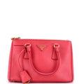 Prada, Pre-Loved Bicolor Double Zip Lux Tote Mini, Pink