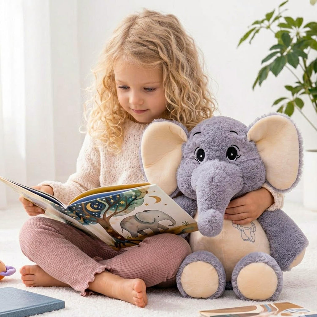 GailiMaiYa Elephant Stuffed Animal 21'',Large Stuffed Elephant Plush Toy,Soft Huggable Cute Elephant Plush Toy for Girls Boys Kids Babies,Gifts for Birthday Mother's Day Christmas