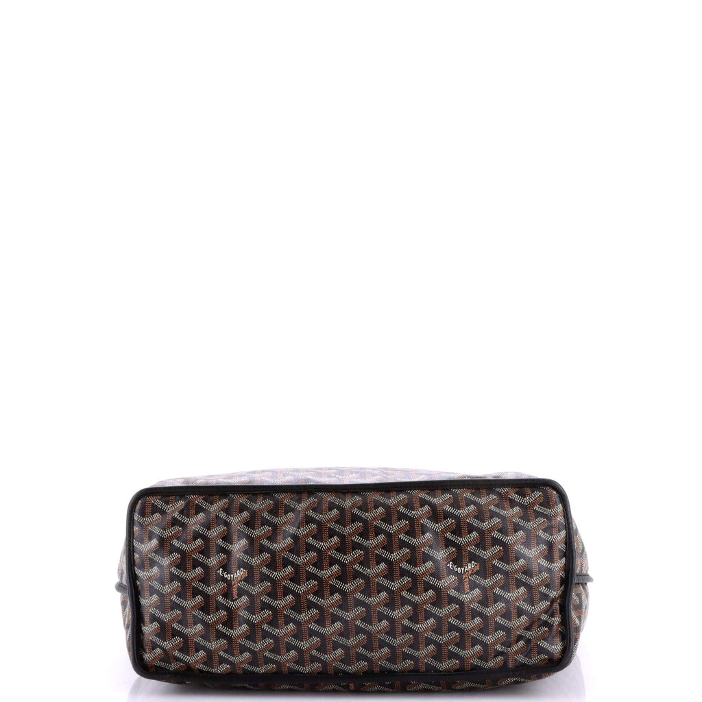 Goyard, Pre-Loved Anjou Reversible Tote Coated Canvas PM, Black