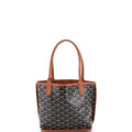 Goyard, Pre-Loved Anjou Reversible Tote Coated Canvas Mini, Black