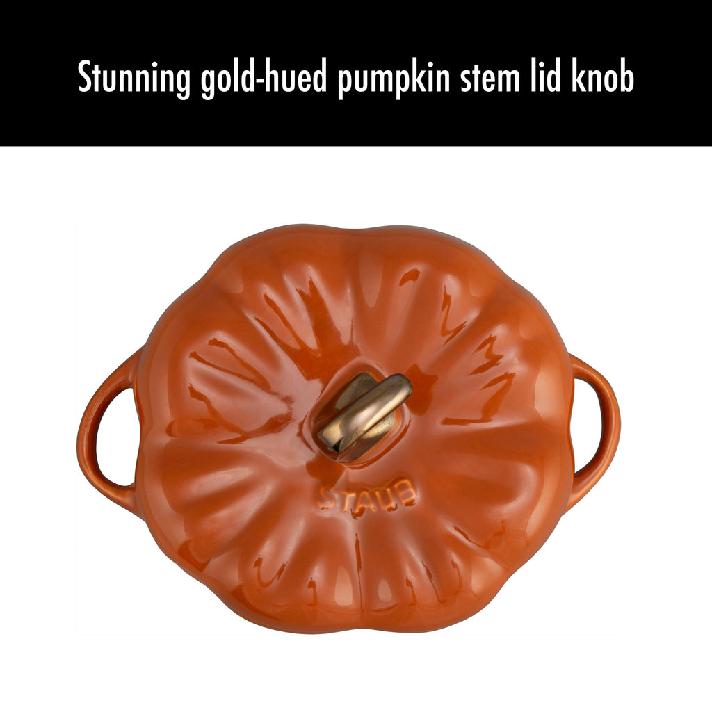 Petite Pumpkin Charm – STAUB Ceramic Pumpkin Cocotte 0.75 qt