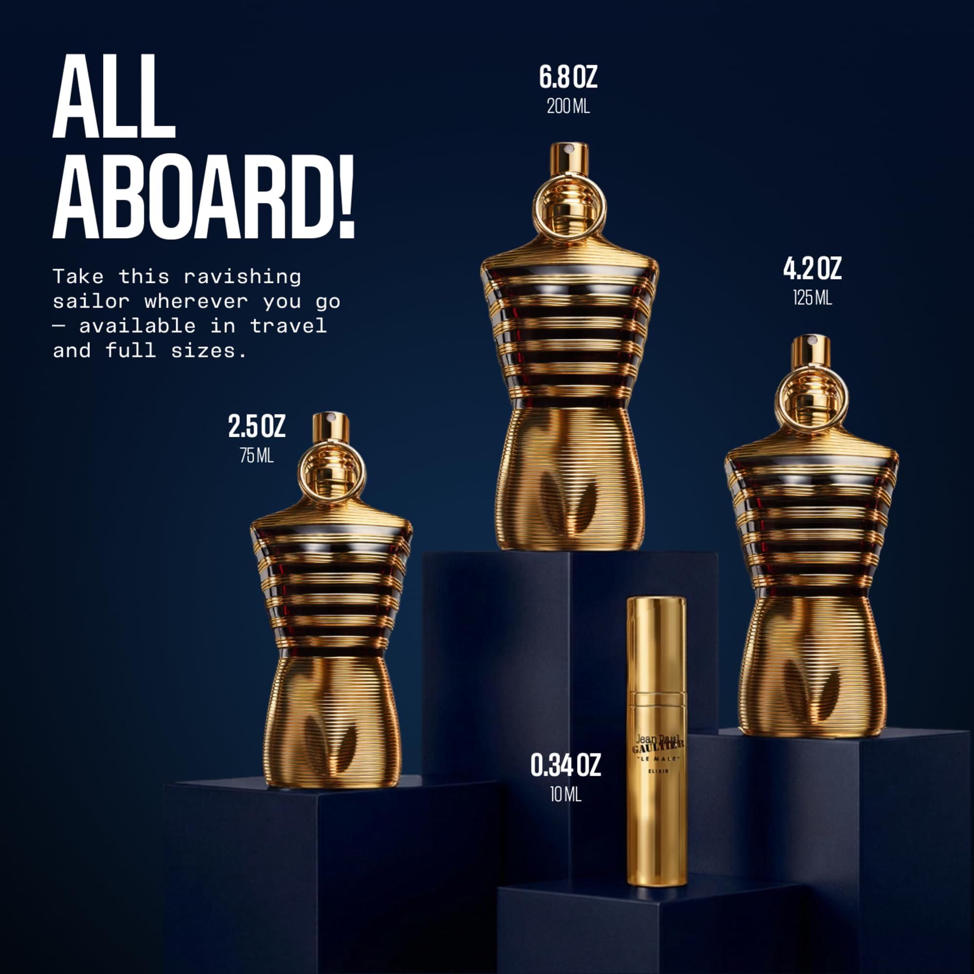 Jean Paul Gaultier Le Male Elixir Parfum for Men - 4.2 oz