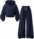 Trend Set Go – Girls' Zip Hoodie & Wide-Leg Set