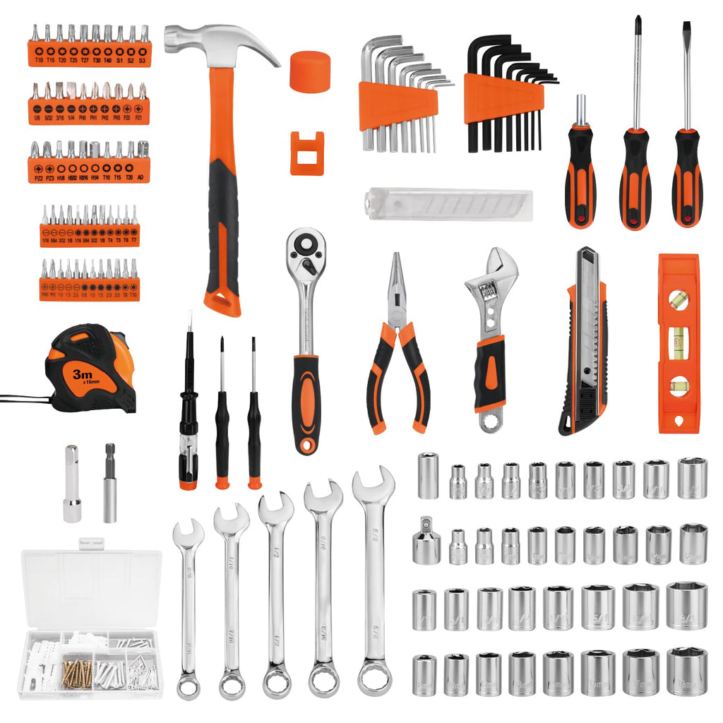 248-Piece Home Repair Hand Tool Set with Storage Case