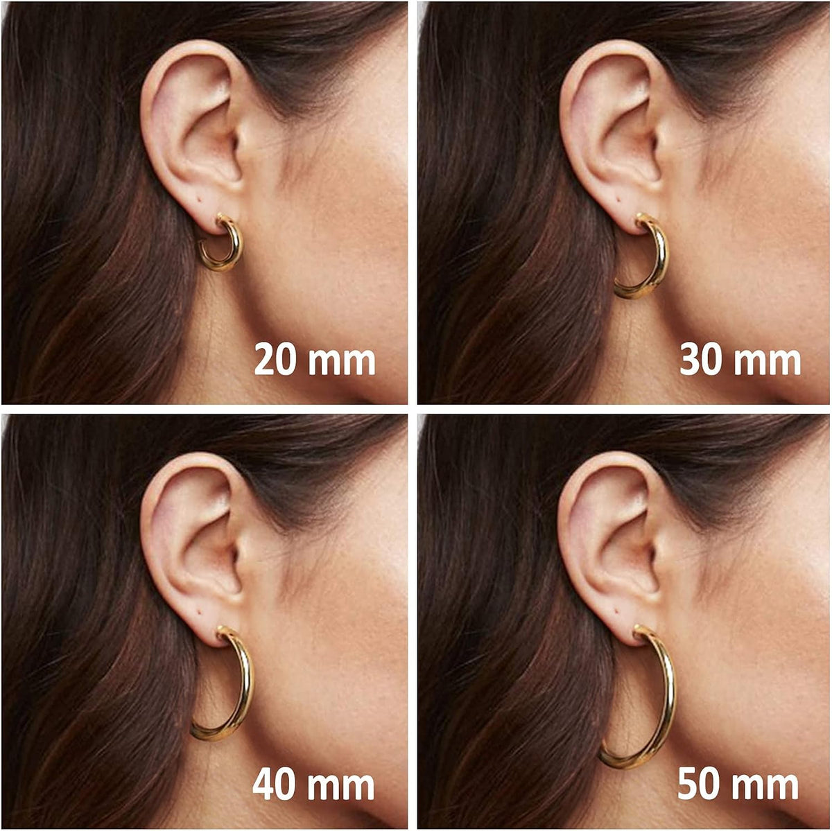 Gold Hour Hoops – Chunky Lightweight Statement Earrings