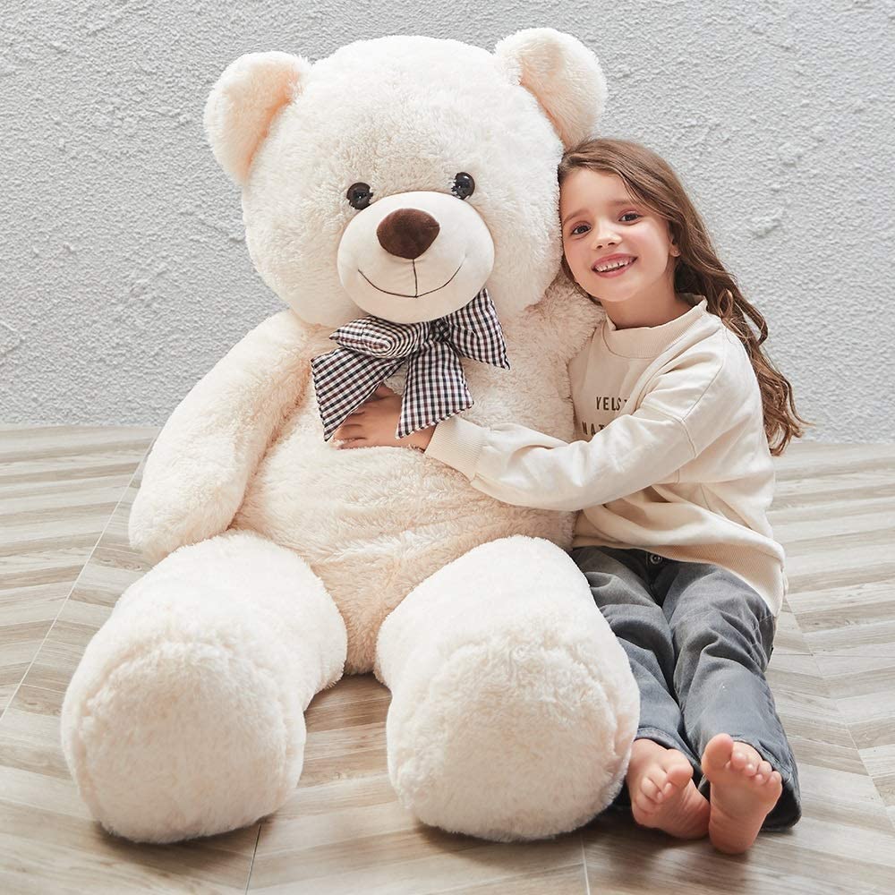 MaoGoLan 47 Inch Giant Teddy Bear, Classic Beige Plush Gift
