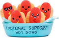 Emotional Support Hot Dogs – Cuddly Plush Duo