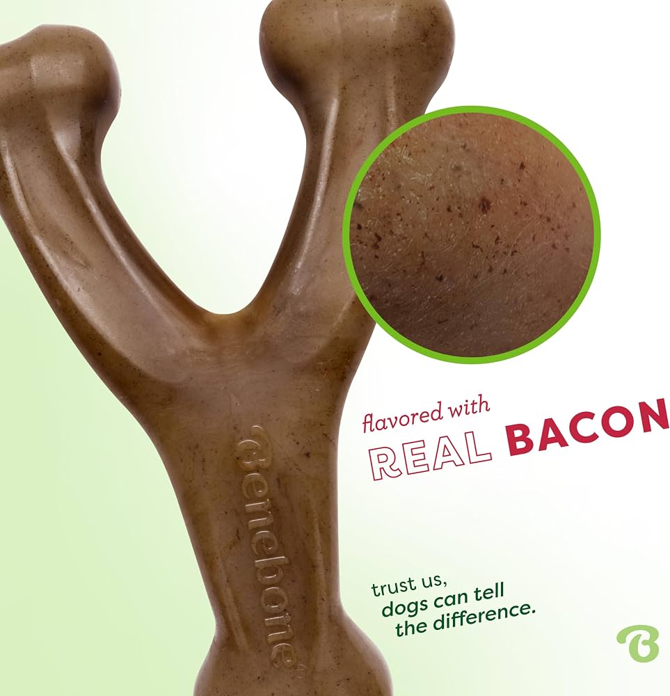 Bacon Wishbone Bliss – Durable Dog Chew Toy