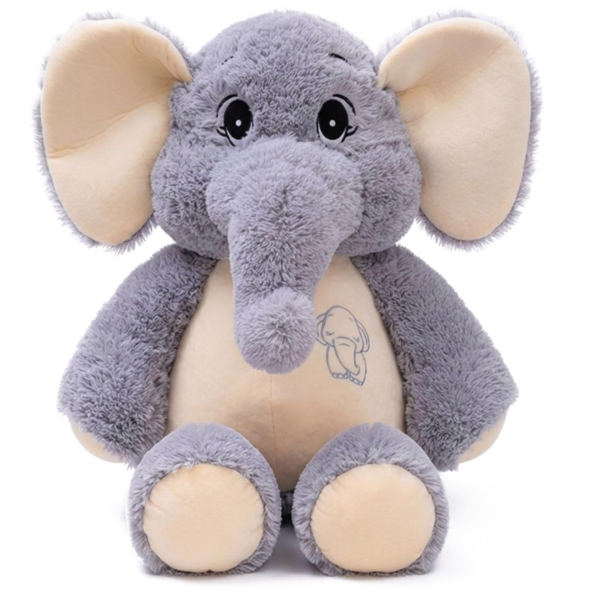 GailiMaiYa Elephant Stuffed Animal 21'',Large Stuffed Elephant Plush Toy,Soft Huggable Cute Elephant Plush Toy for Girls Boys Kids Babies,Gifts for Birthday Mother's Day Christmas