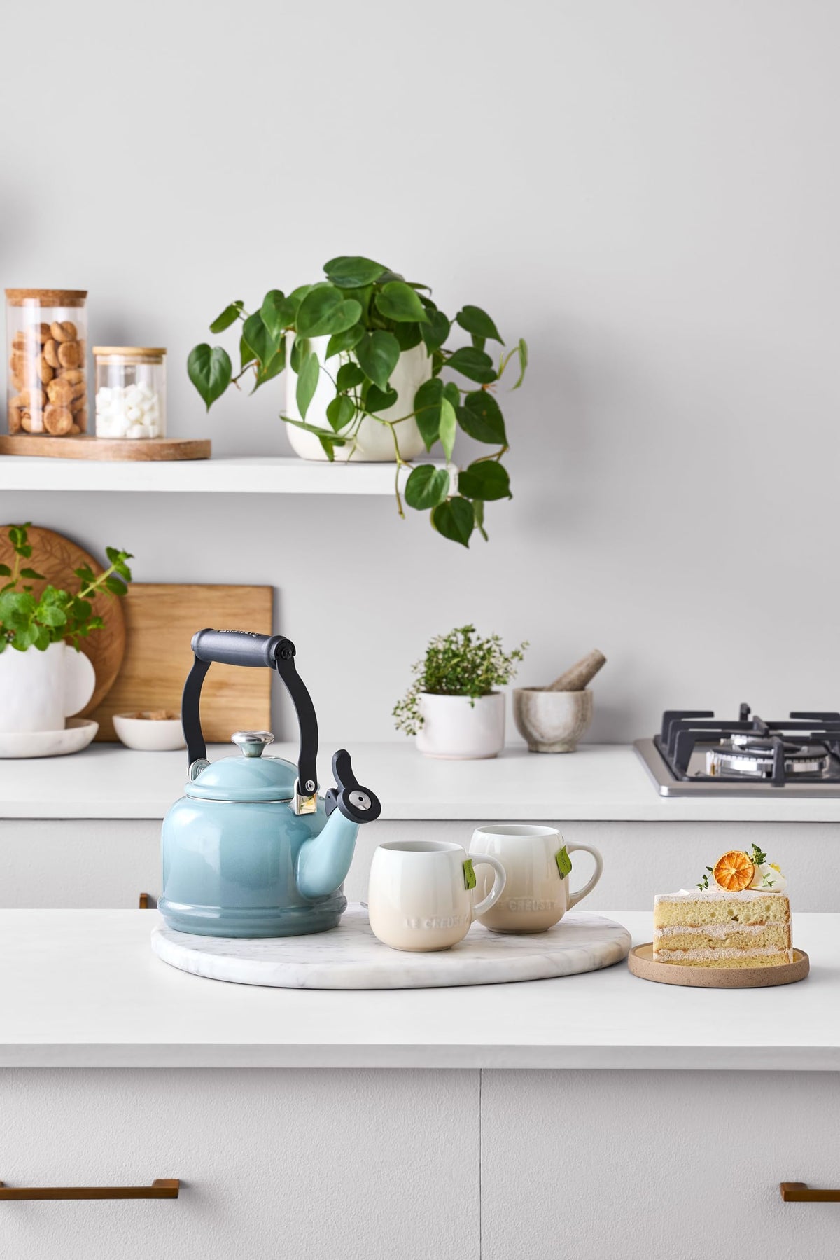 Parisian Pour – Le Creuset Demi Enamel-on-Steel Tea Kettle 1.25 qt