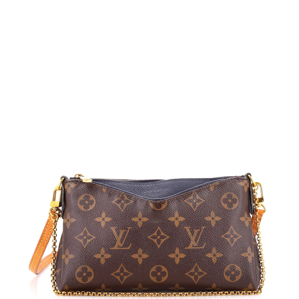 Louis Vuitton, Pre-Loved Pallas Clutch, Navy Blue