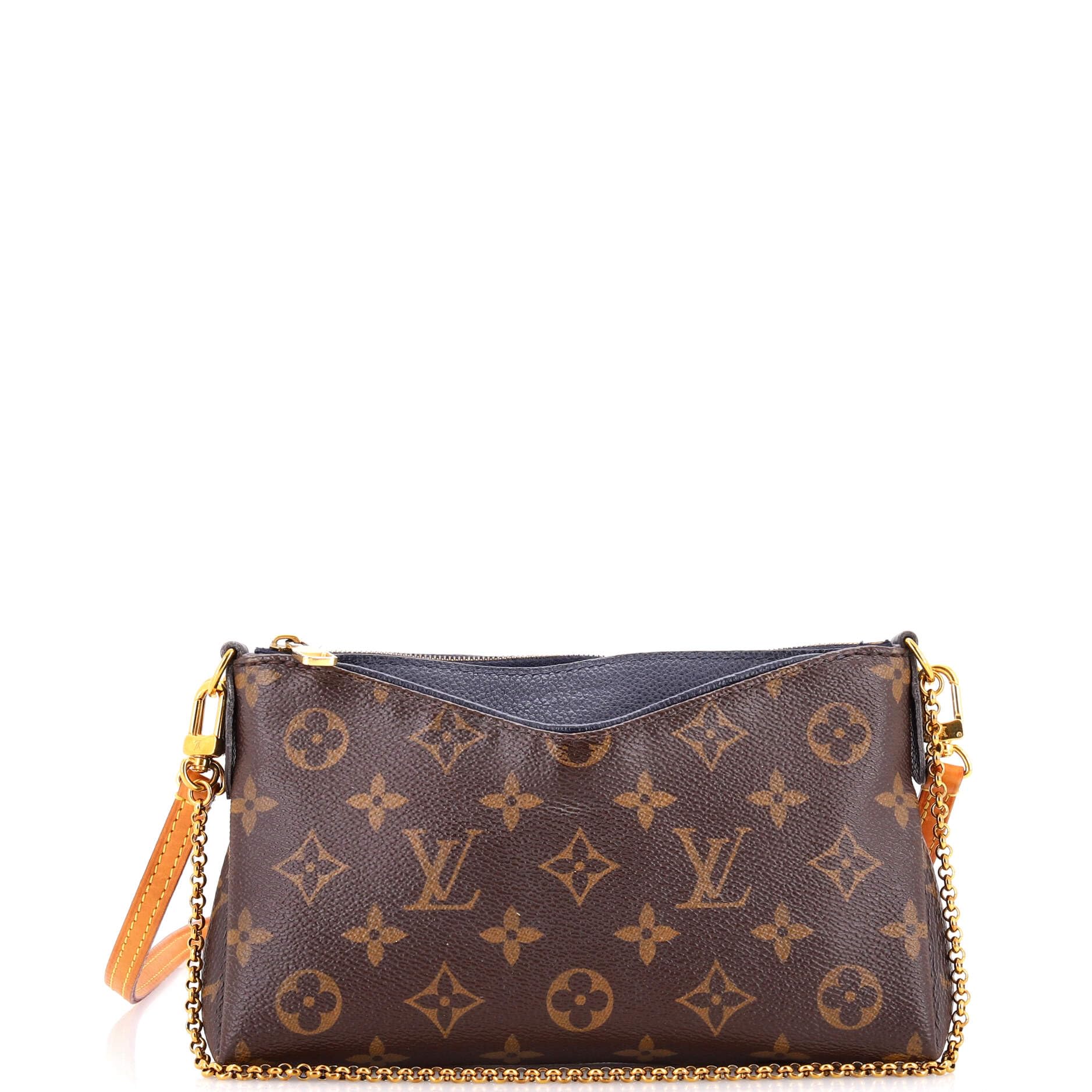 Louis Vuitton, Pre-Loved Pallas Clutch, Navy Blue