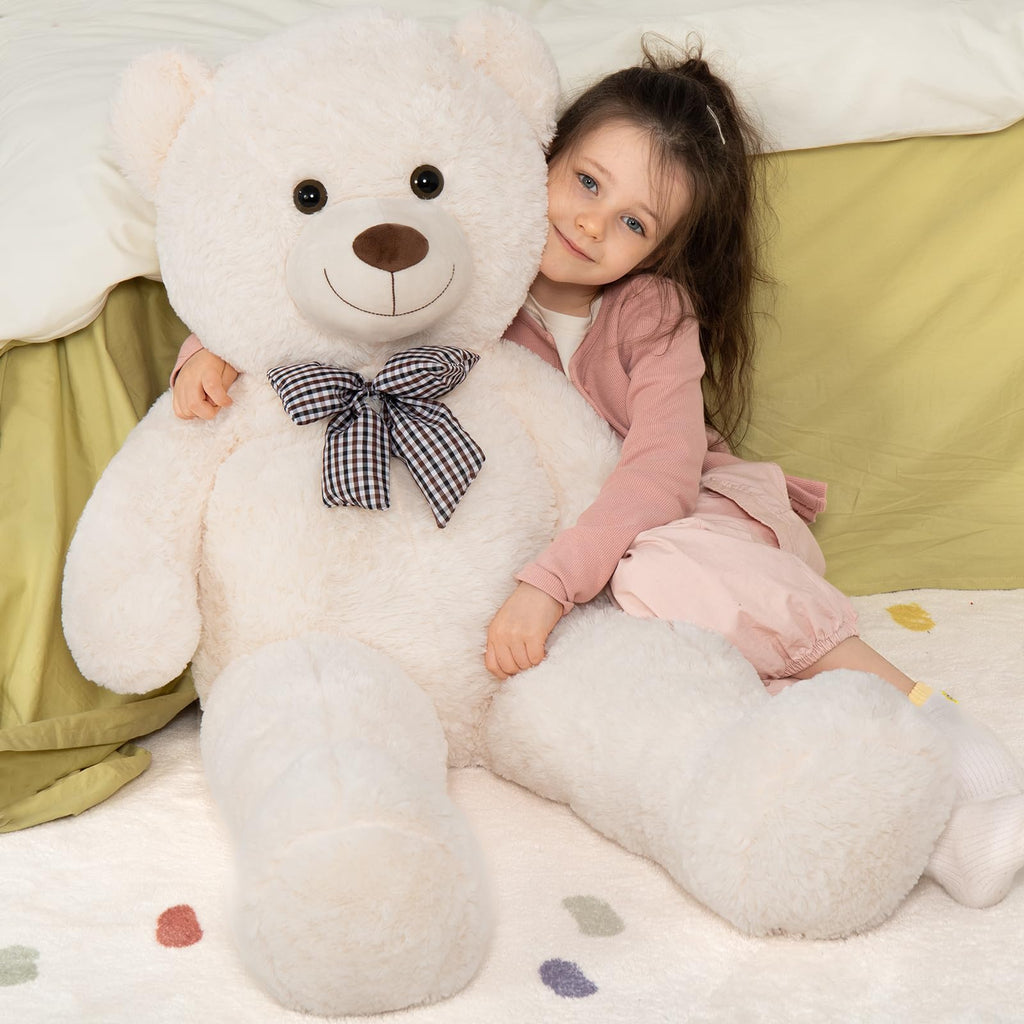 MaoGoLan 47 Inch Giant Teddy Bear, Classic Beige Plush Gift