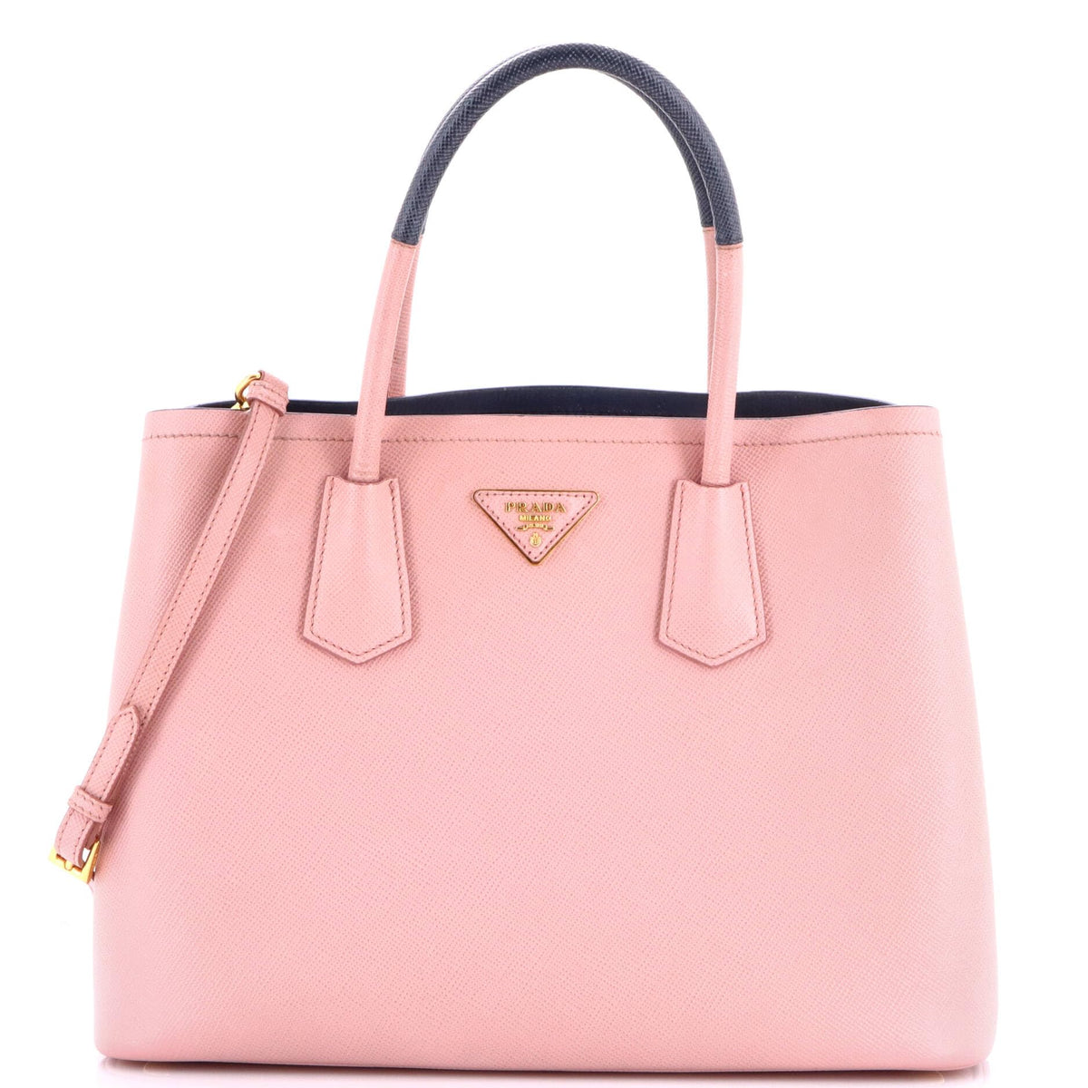 Prada, Pre-Loved Cuir Double Tote Medium, Pink