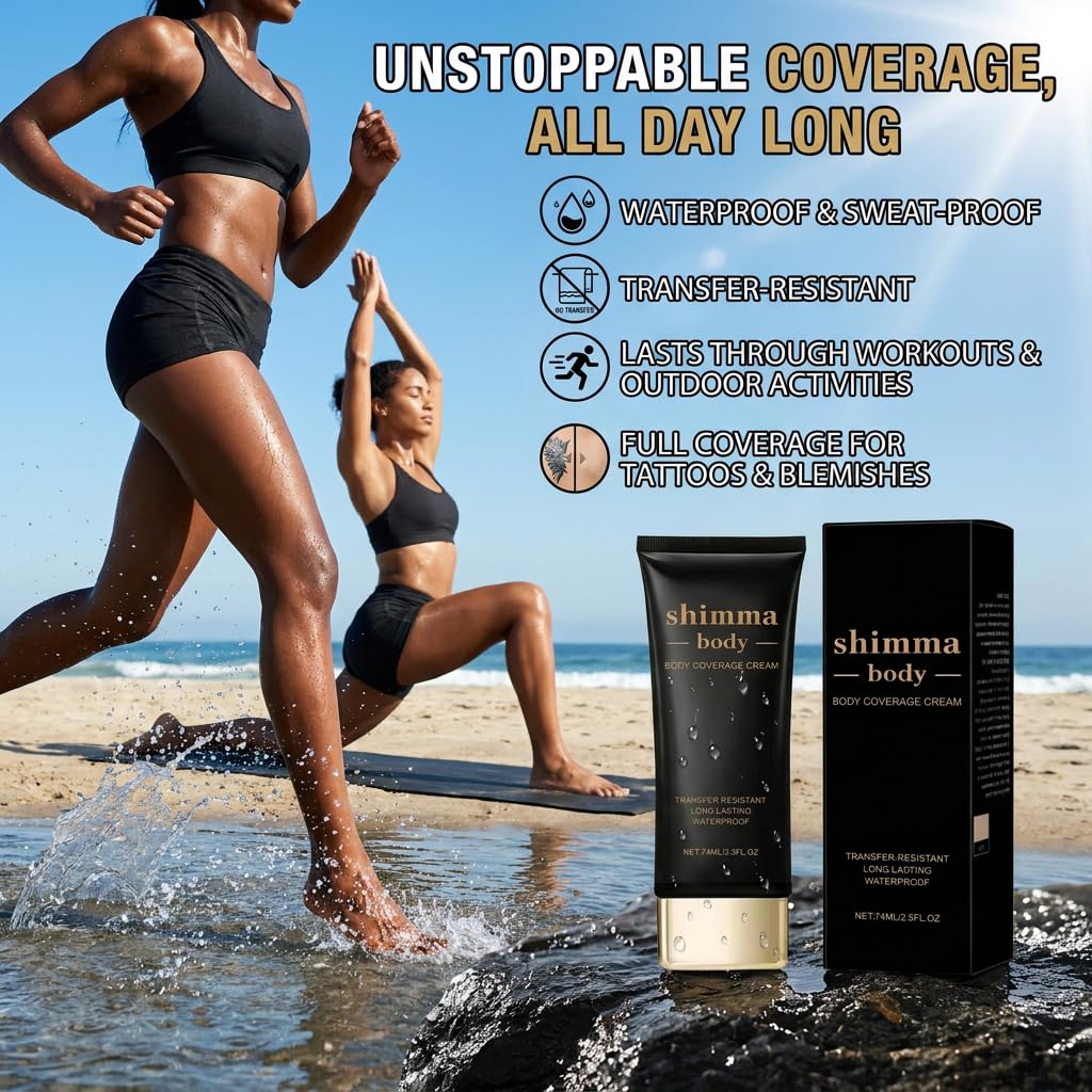Coverage Waterproof, Body Makeup Foundation, Long Makeup for Legs, Face (1pcs)
