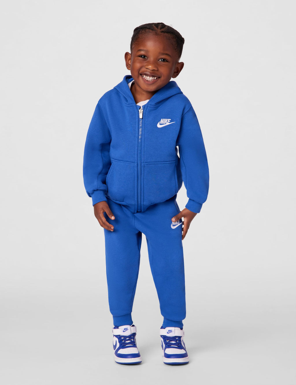 Club Fleece Front Zip Hoodie and Jogger Pants 2-Piece Outfit Set