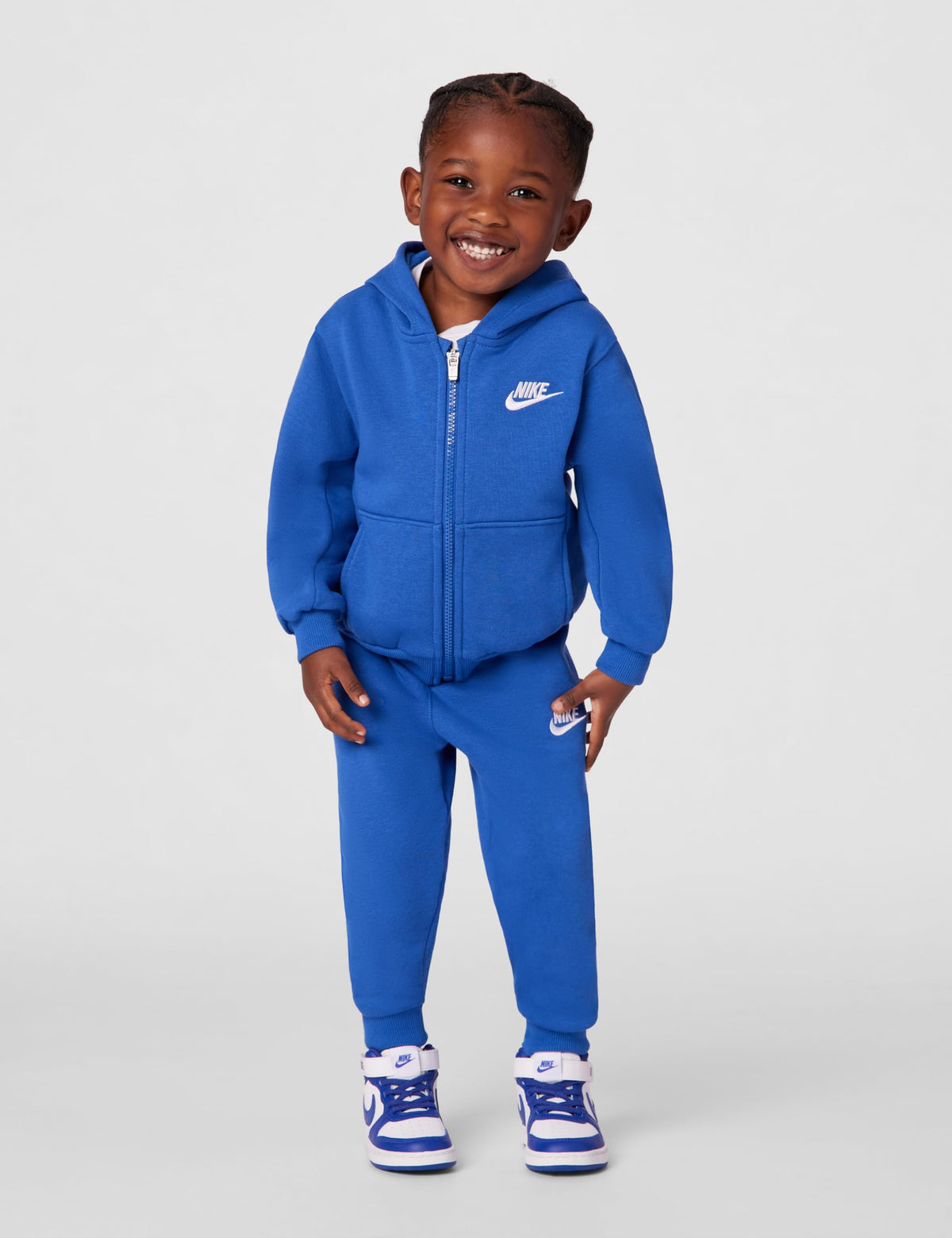 Club Fleece Front Zip Hoodie and Jogger Pants 2-Piece Outfit Set
