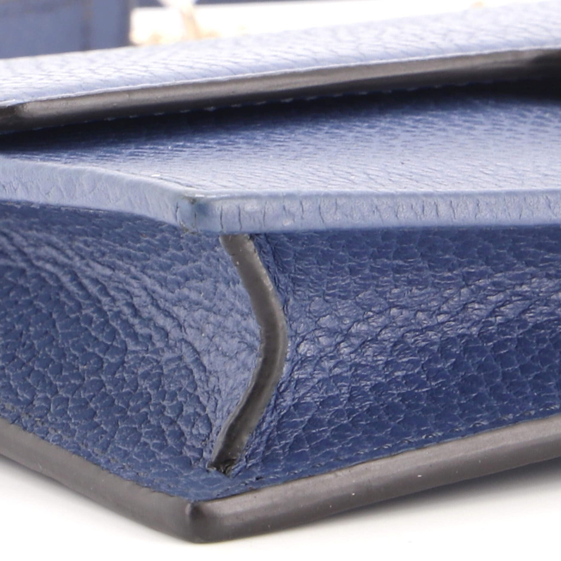 Gucci, Pre-Loved Interlocking Wallet on Chain, Blue