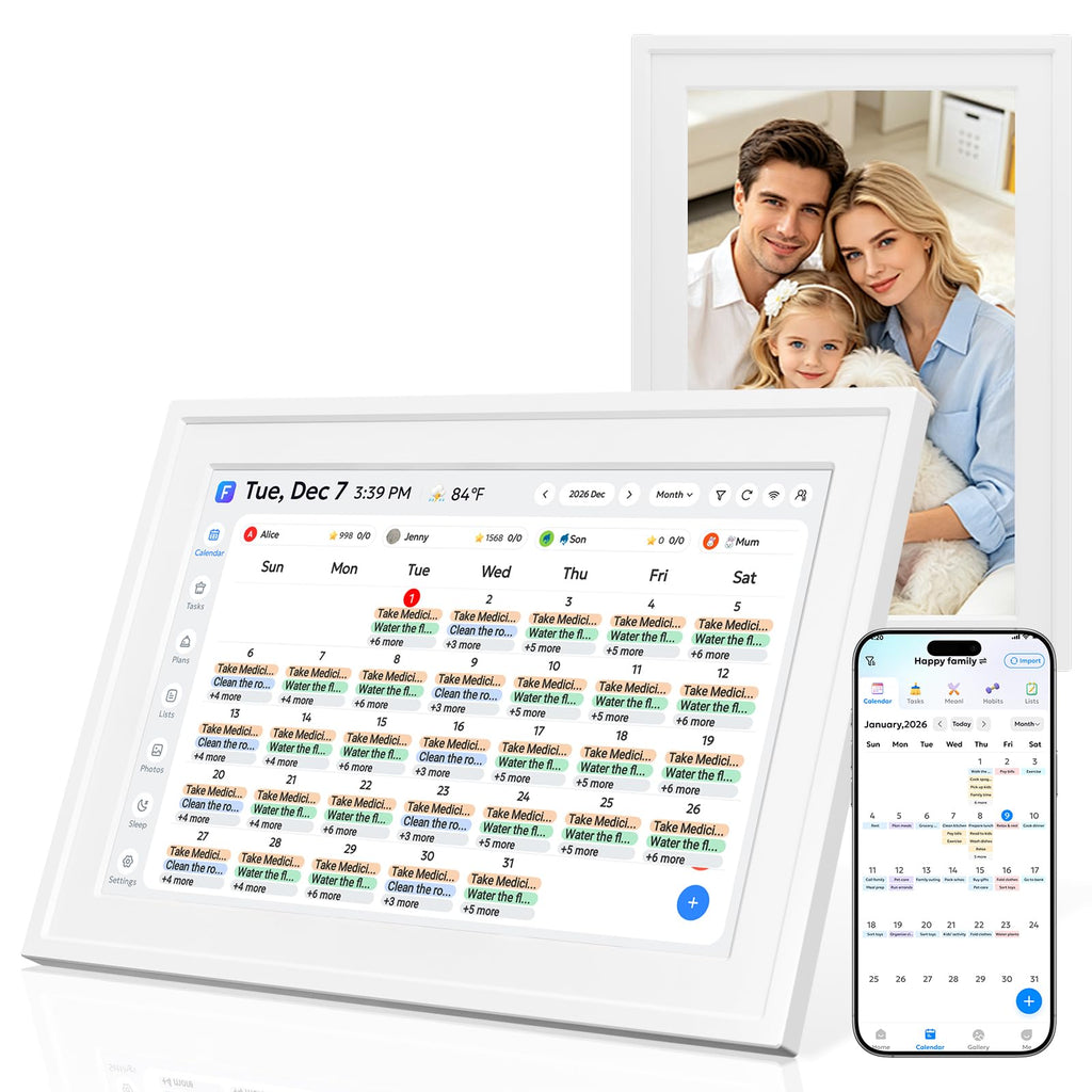 Smart Digital Calendar No Subscription 10.1" Touch Screen