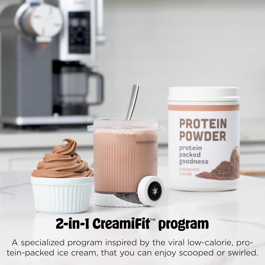 Ninja CREAMi Scoop & Swirl Ice Cream and Soft Serve Maker