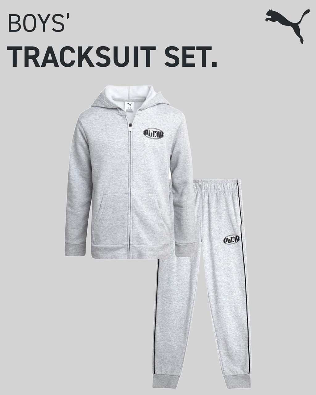 Puma Prep – Boys' Zip-Up Fleece Set