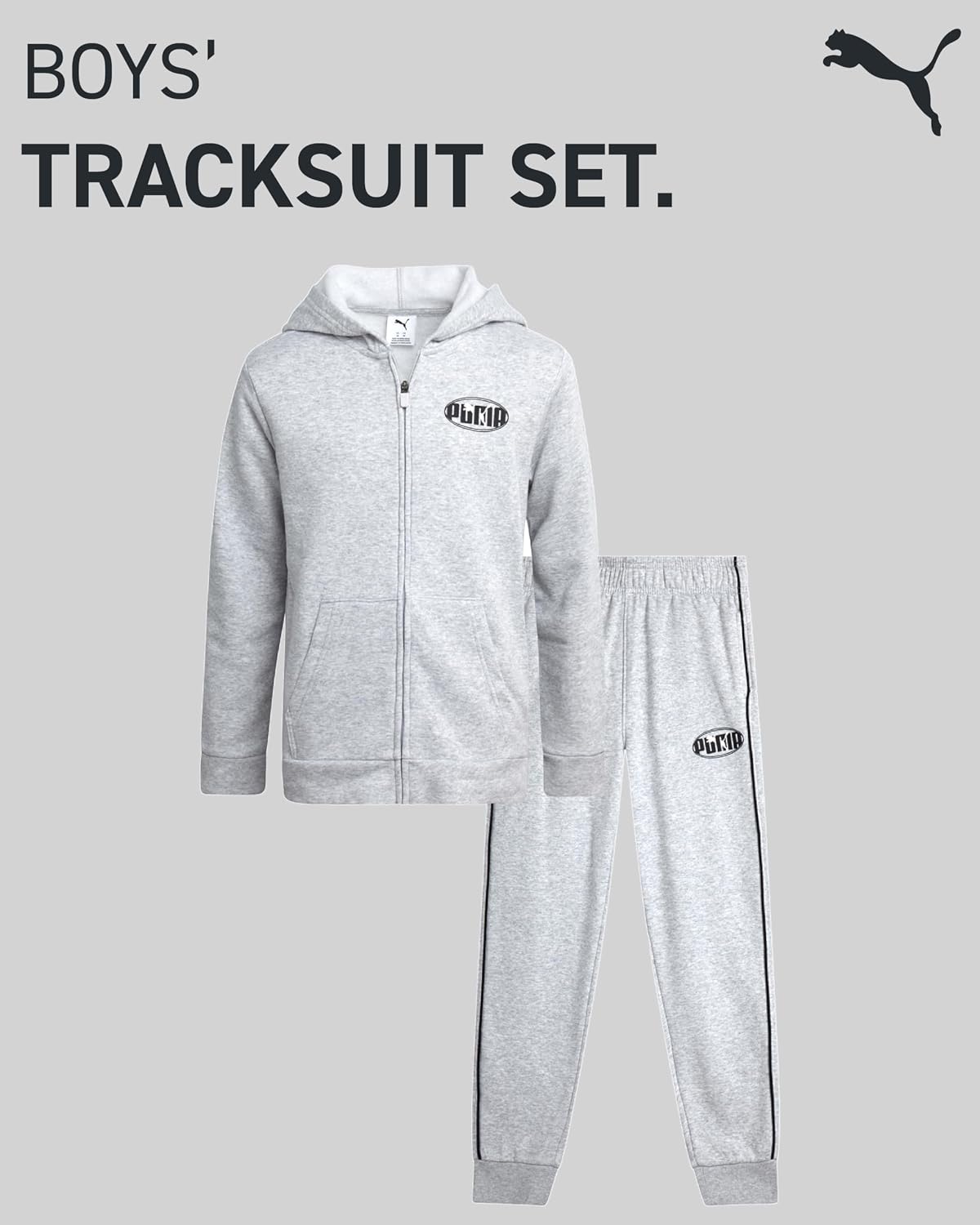 Puma Prep – Boys' Zip-Up Fleece Set